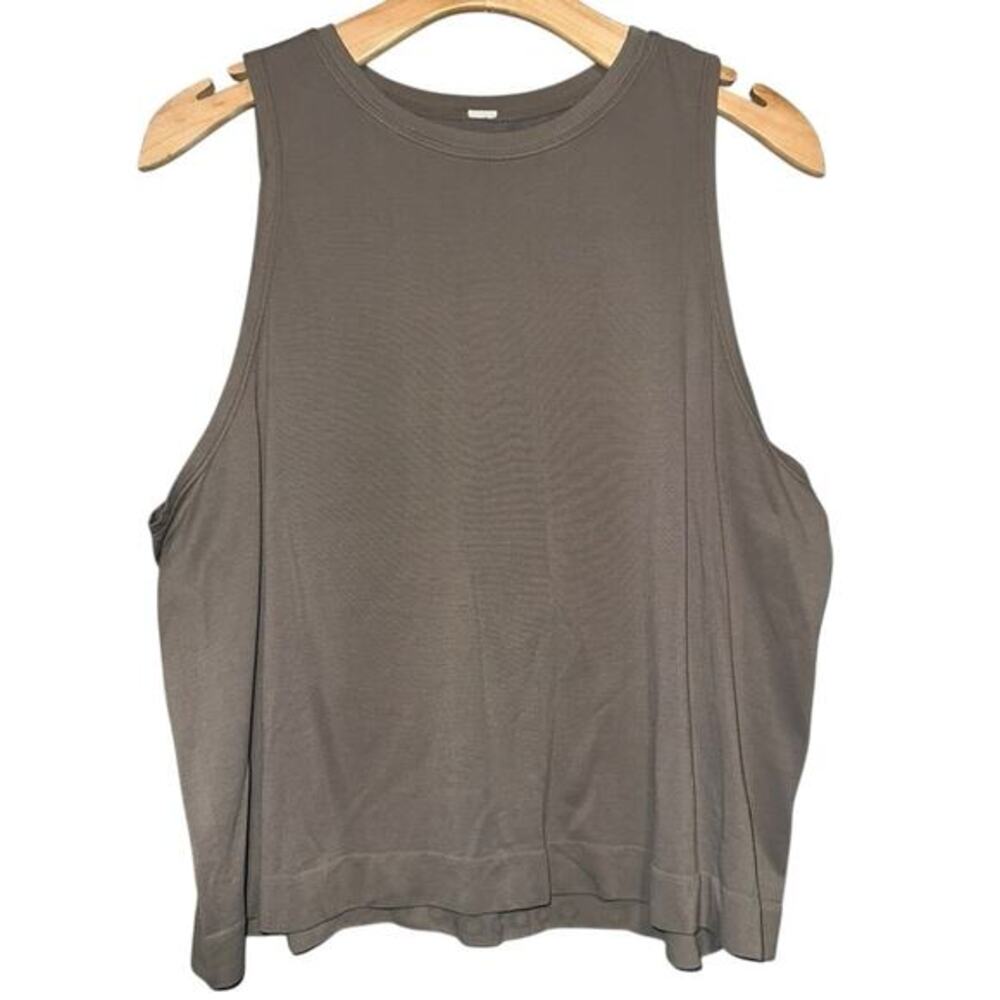 avocado Women's Size L Slate Gray Activewear Muscle Go To Sleeveless Tank Top